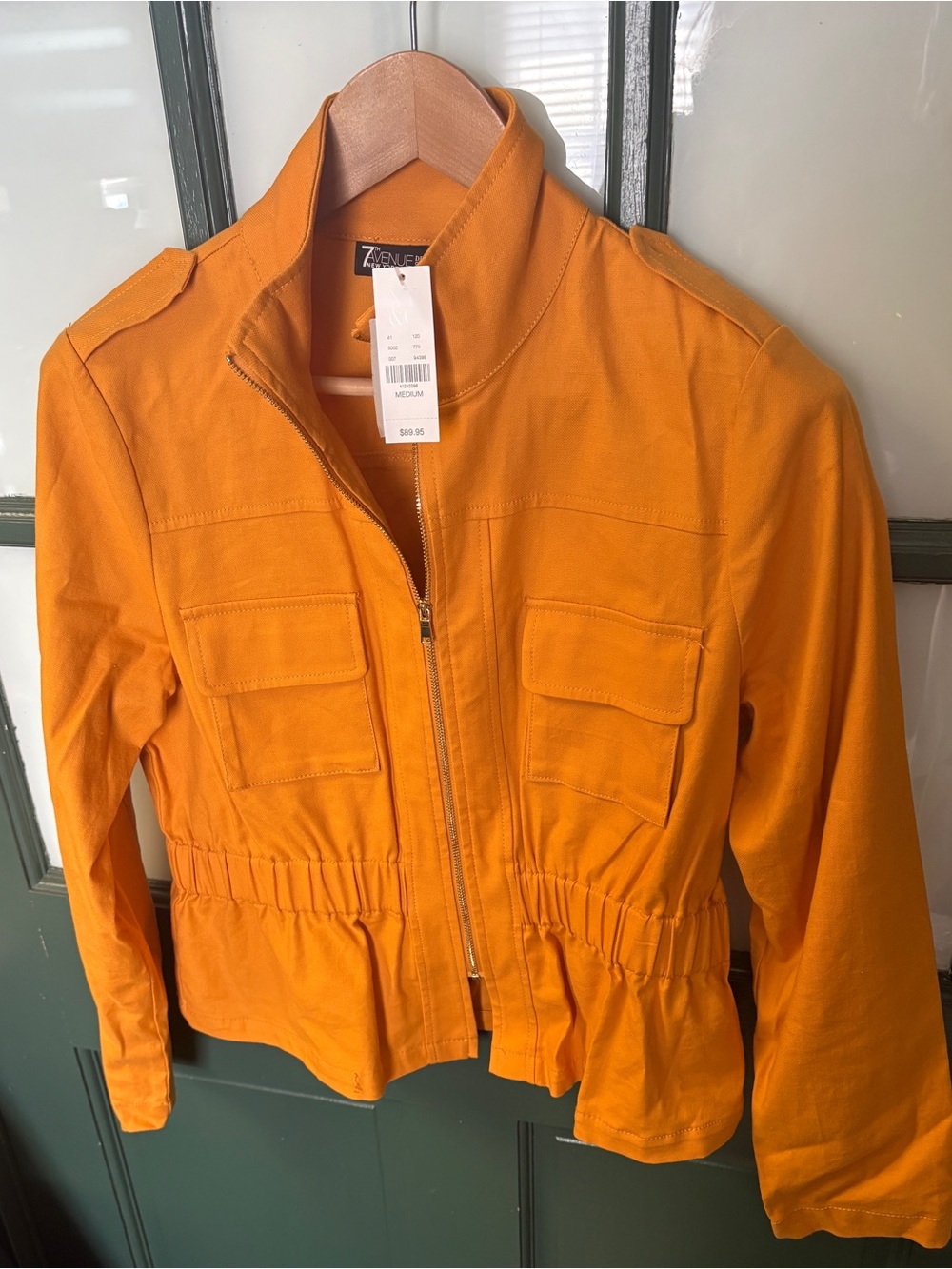 New York & Company Utility Jacket with Cinch Waist